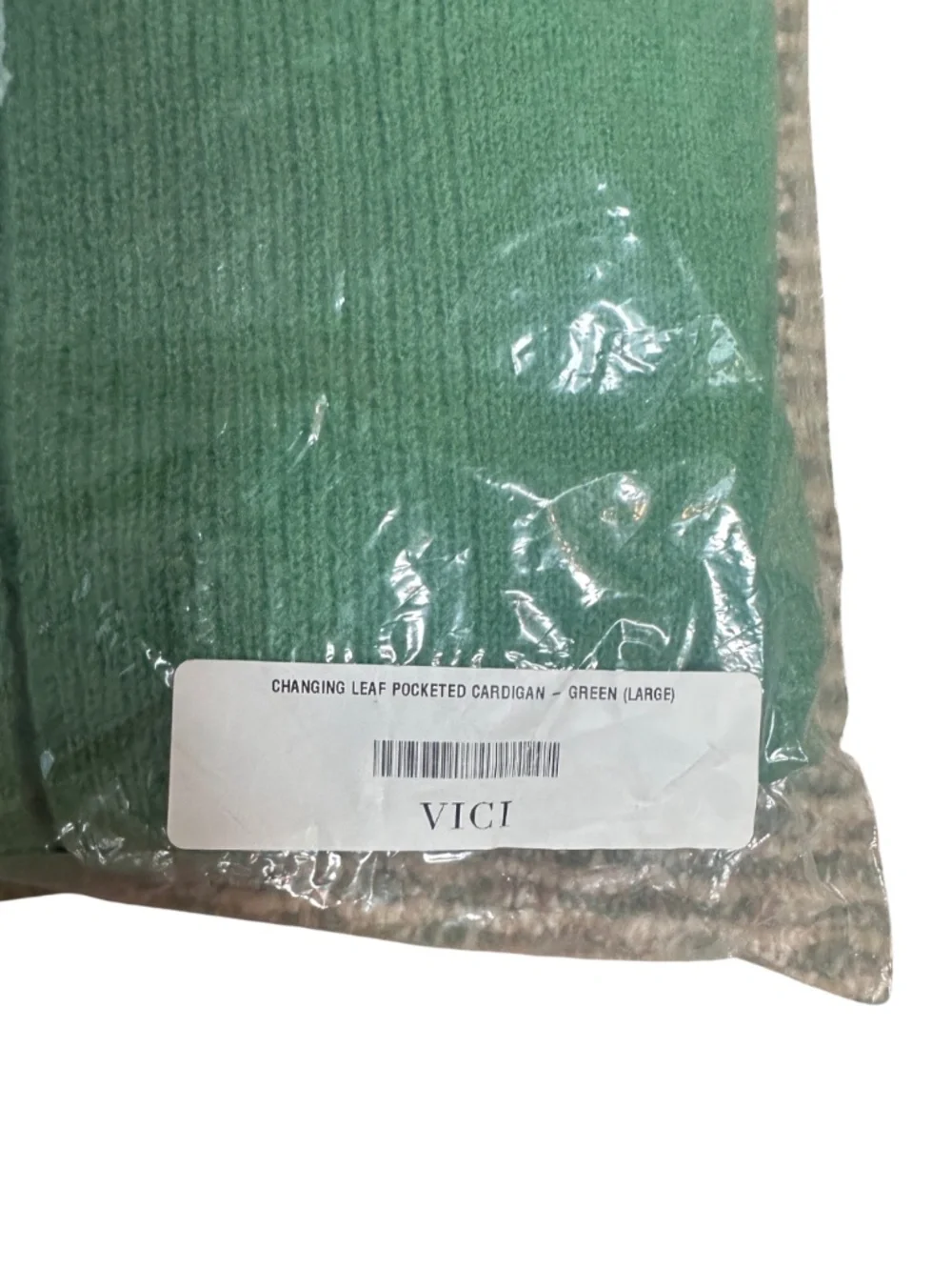 NEW Vici CHANGING LEAF POCKETED CARDIGAN - GREEN (LARGE)